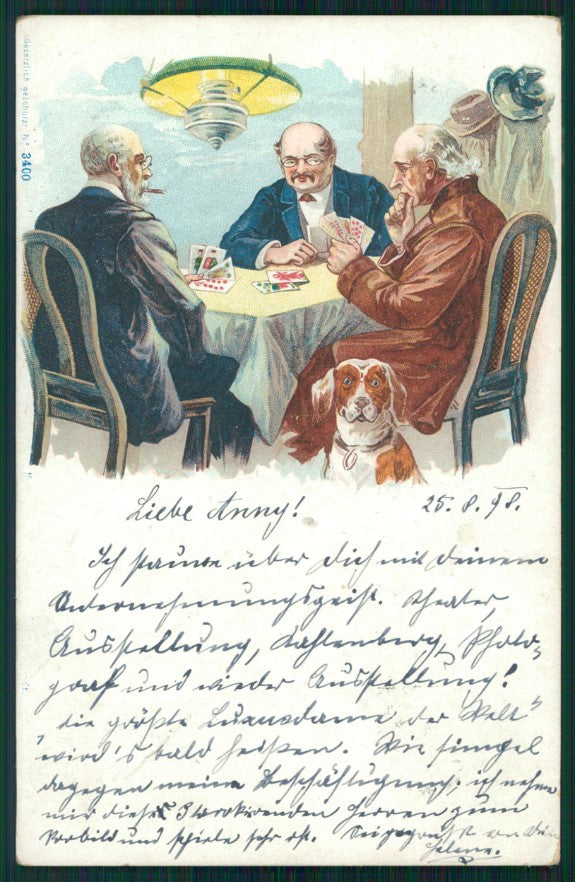 Artist Signed Playing Cards serie 3400 postcard TC2501 – fronte