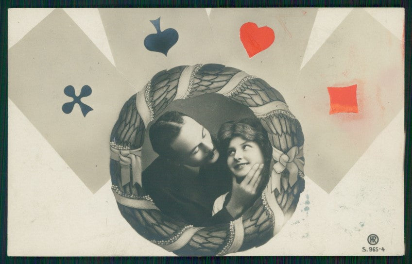 Playing Cards RPPC postcard TC2516 – fronte