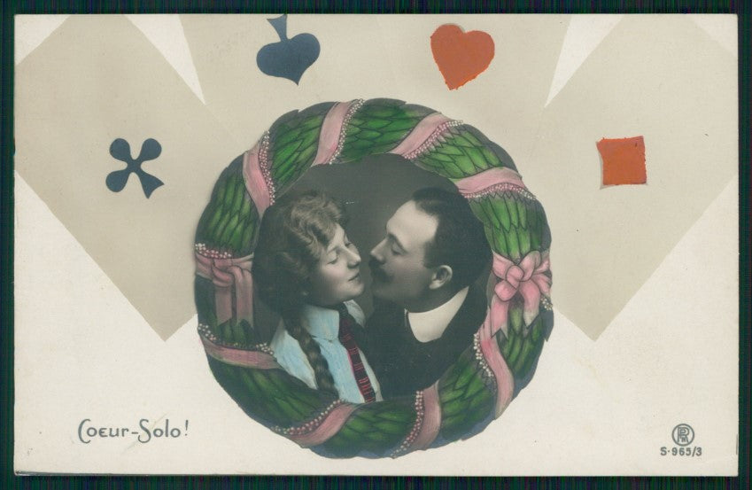 Playing Cards RPPC postcard TC2518 – fronte