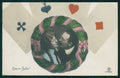 Playing Cards RPPC postcard TC2518 – fronte