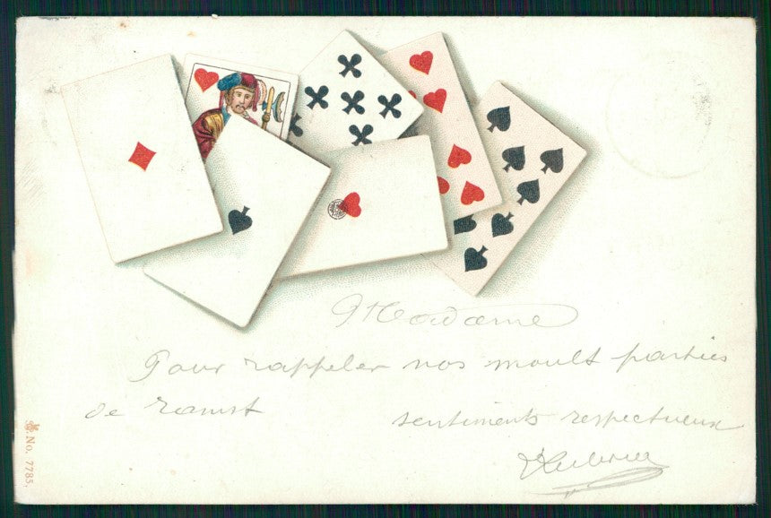 Artist Signed Playing Cards serie 7785 postcard TC2529 – fronte