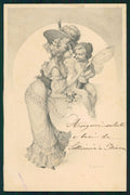 Artist Signed Lady Fairy Bottle of Champagne Kratki serie 1379 postcard TC2544 – fronte