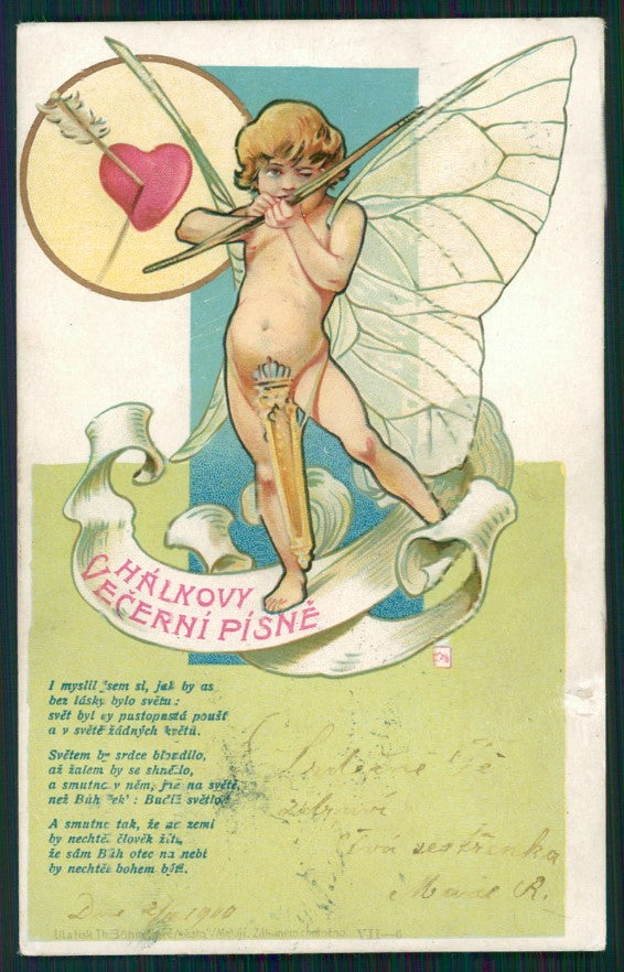 Artist Signed Fairy ABRADED postcard TC2555 – fronte