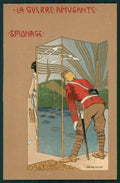 Artist Signed Art Nouveau Raphael Kirchner La Guerre Amusante postcard TC2628 – fronte