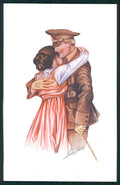 Artist Signed Xavier Sager WW1 Propaganda Lady Soldier serie 88 postcard TC2689 – fronte