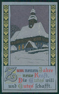 Artist Signed Winter Landscape Church postcard TC2692 – fronte