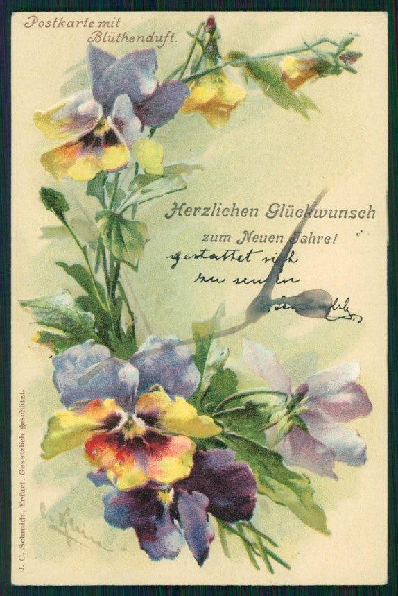 Artist Signed Catherine Klein Alphabet Letters C postcard TC2694 – fronte