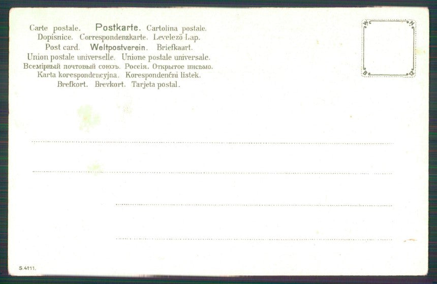 Artist Signed Catherine Klein Alphabet Letters M postcard TC2696 – retro