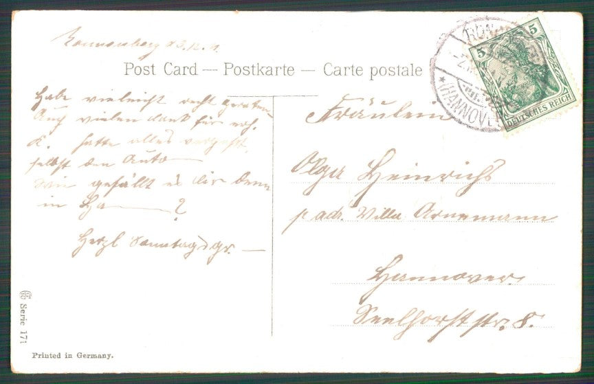 Artist Signed Relief Viola Violet Dovecote serie 171 postcard TC2701 – retro