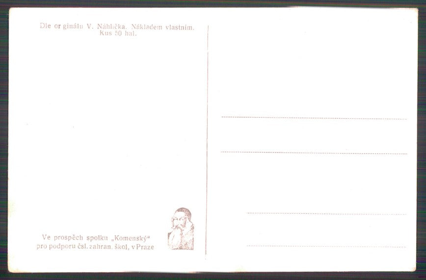 Artist Signed Nahlicka Snowman postcard TC2717 – retro
