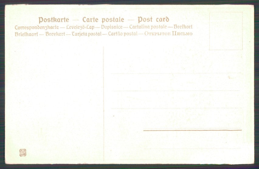 Art Nouveau Roses Vase Flowers Relief postcard TC2745 – retro