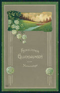 Art Nouveau Spring Landscape Namenstage EAS Relief postcard TC2756 – fronte