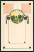Art Nouveau Spring Landscape Meissner Buch 1439 PIN HOLE postcard TC2793 – fronte