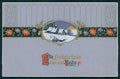 Art Nouveau Winter Landscape Flowers Best Wishes Relief postcard TC2797 – fronte