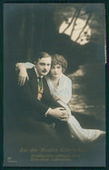 Paper Moon Romantic Couple serie 2834-5 RPPC Foto postcard TC2852 – fronte