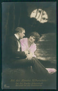 Paper Moon Romantic Couple serie 2834-3 RPPC Foto postcard TC2854 – fronte