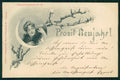 Paper Moon Toasting Lady New Year serie 58 postcard TC2859 – fronte