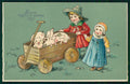 Pig Schwein Children Relief M.S.i.B. 13796 postcard TC2867 – fronte