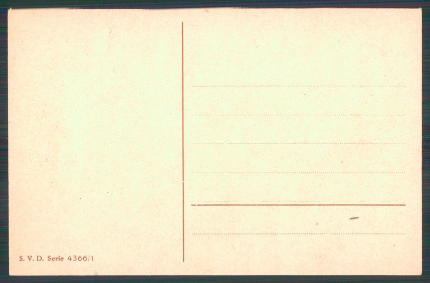 Angel Cupid Flowers Heart serie 4366-1 postcard TC2961 – retro