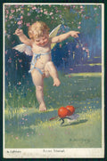 Artist Signed A. Kallithans Cupid Angel serie 975 postcard TC2965 – fronte