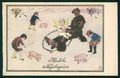 Angel Chimney Sweep Pig Winter Landscape MHS B K W I 3140-3 postcard TC2987 – fronte