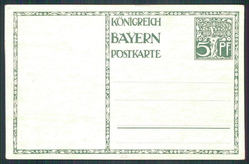 Artist Signed Angel Kunstler I. Diez Ganzsache Konigreich Bayern postcard TC2989 – retro