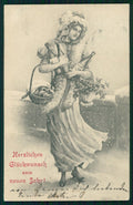 Artist Signed Viennoise Toasting Lady B K W I serie 2572-1 postcard TC3046 – fronte