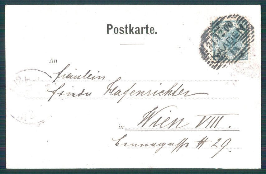 Artist Signed M. Brehmer Viennoise Toasting Lady serie 174 postcard TC3048 – retro