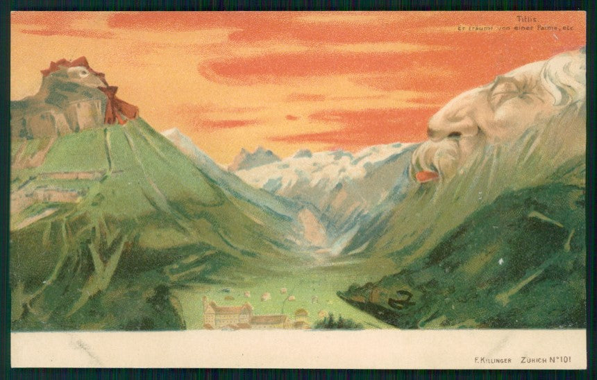 Faces in Mountain Metamorphic Surrealist Fantasy Killinger 101 pc TC3083 – fronte