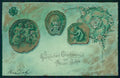 Art Nouveau Happy New Year Four Leaf Clover Luck Relief postcard TC3098 – fronte