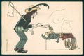 Artist Signed Ade Mail Box Man ABRADED postcard TC3102 – fronte