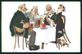 Art Nouveau Men drinking beer pt TC3124 – fronte