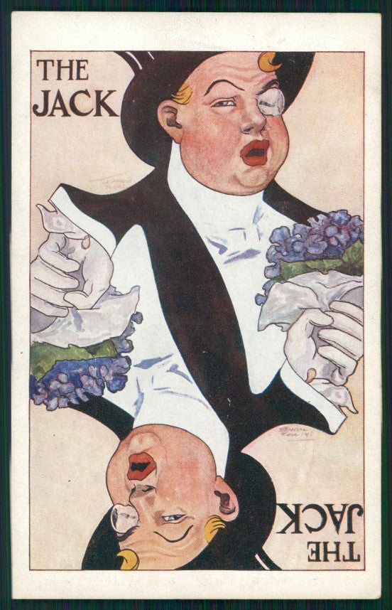 Playing Cards The Jack Purple Violets The Pick of the Pack b4 postcard TC3135 – fronte
