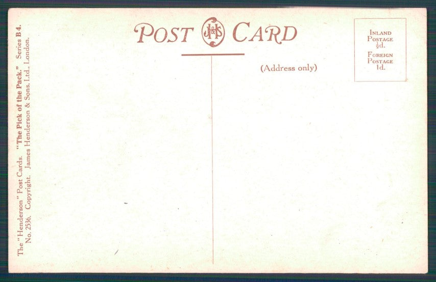 Playing Cards The Jack Purple Violets The Pick of the Pack b4 postcard TC3135 – retro