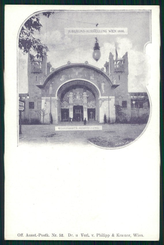 Jubilaums Ausstellung Wien 1898 Philipp Kramer 52 postcard TC3193 – fronte