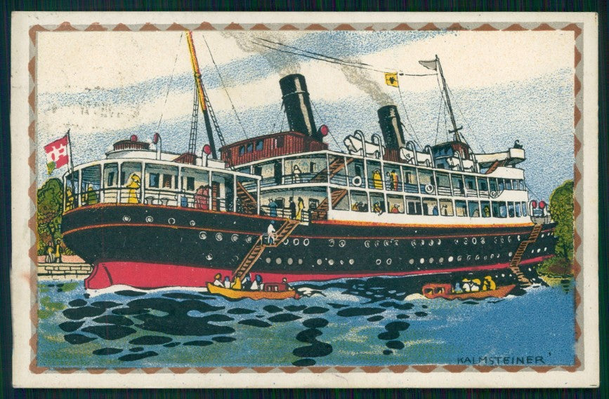 Artist Signed Kalmsteiner Adria Ausstellung Wien 1913 postcard TC3210 – fronte