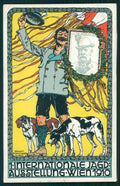 Puchinger Kaiser Franz Josef Jagd Caccia Ausstellung Wien 1910 postcard TC3234 – fronte