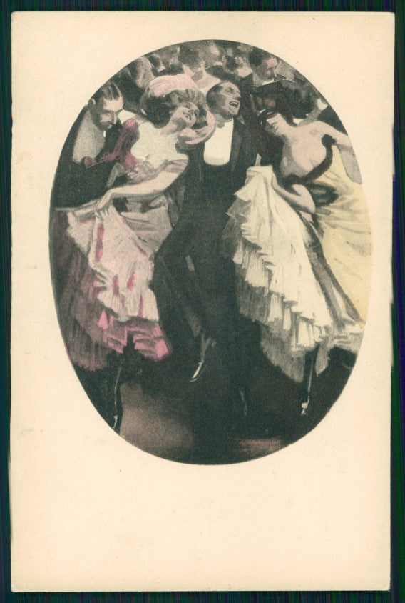 Artist Signed Simplicissimus Karte serie IX 1 TRACCE UMIDO postcard TC3258 – fronte