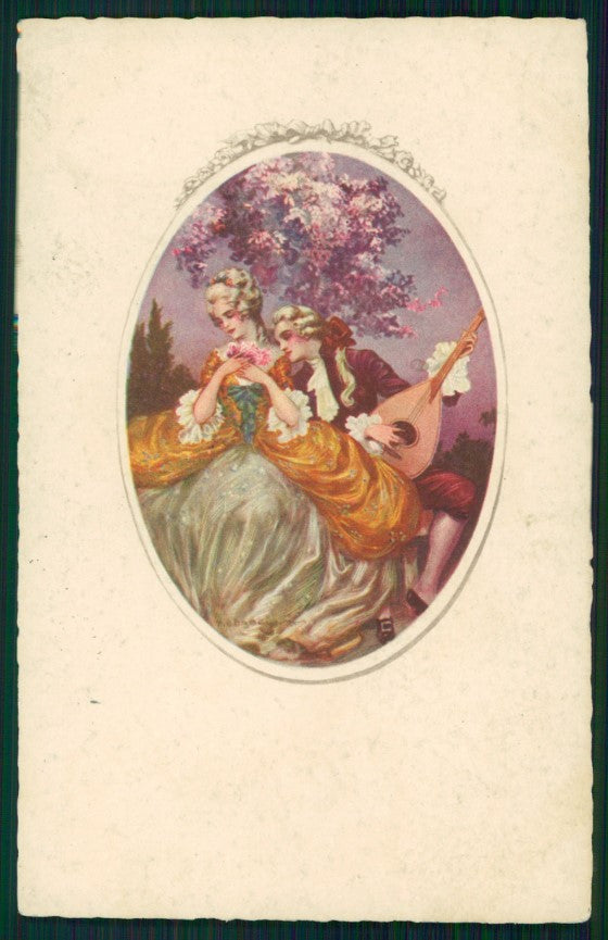 Artist Signed Corbella Romantic Couple Degami serie 896 postcard TC3277 – fronte