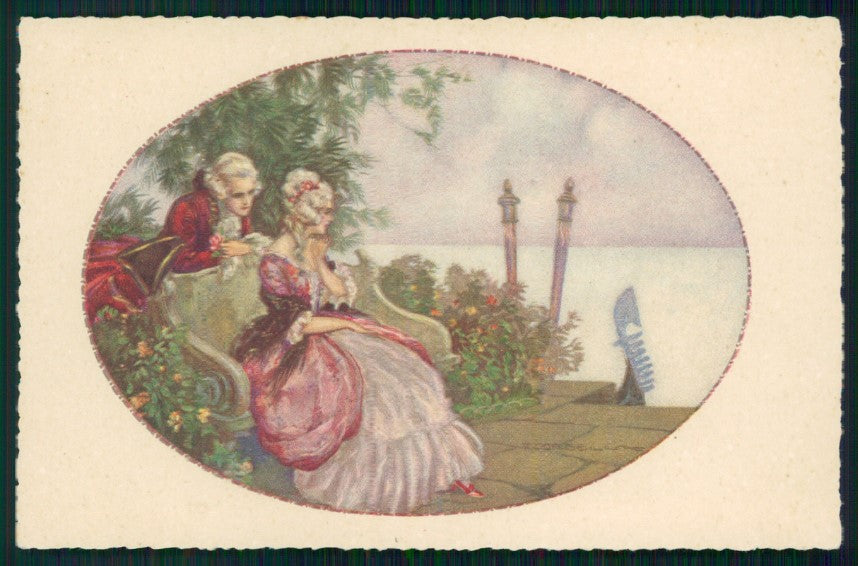 Artist Signed Corbella Romantic Couple Venezia Degami serie 694 postcard TC3298 – fronte