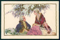 Artist Signed Corbella Romantic Couple Degami serie 1085 postcard TC3310 – fronte