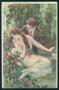 Artist Signed Corbella Romantic Couple serie 407-6 postcard TC3327 – fronte