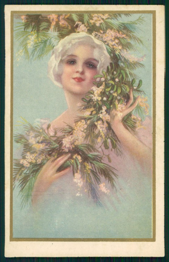 Artist Signed Corbella Glamour Fashion Lady Degami serie 3093 postcard TC3359 – fronte