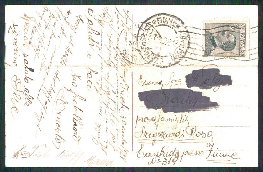 Artist Signed Corbella Romantic Couple Deco Degami serie 1085 postcard TC3385 – retro