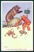 Artist Signed Lawson Wood Monkeys serie 1123 postcard TC3416 – fronte