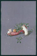 Christmas Mouse Mistletoe serie 777 postcard TC3426 – fronte