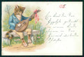 Gatto Dressed Cat Katze serie 7002 postcard TC3434 – fronte