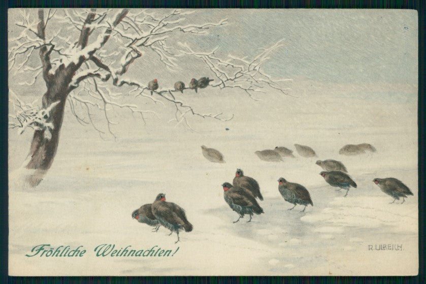 Artist Signed R. Ulreich Christmas M M Vienne 472 postcard TC3450 – fronte