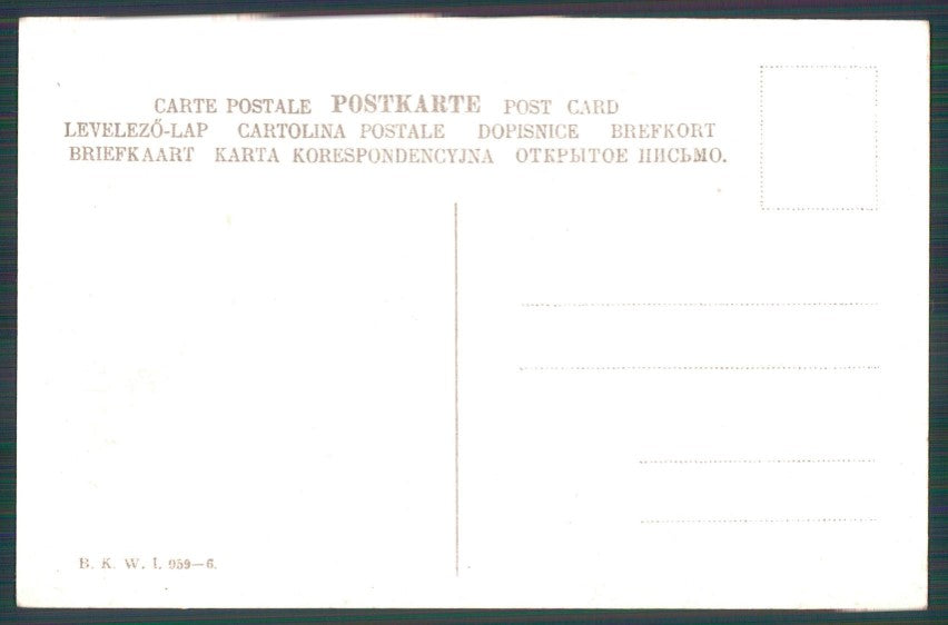 Marionette Puppen Viel Gluck zum Neuen Jahre B K W I 959-6 postcard TC3521 – retro