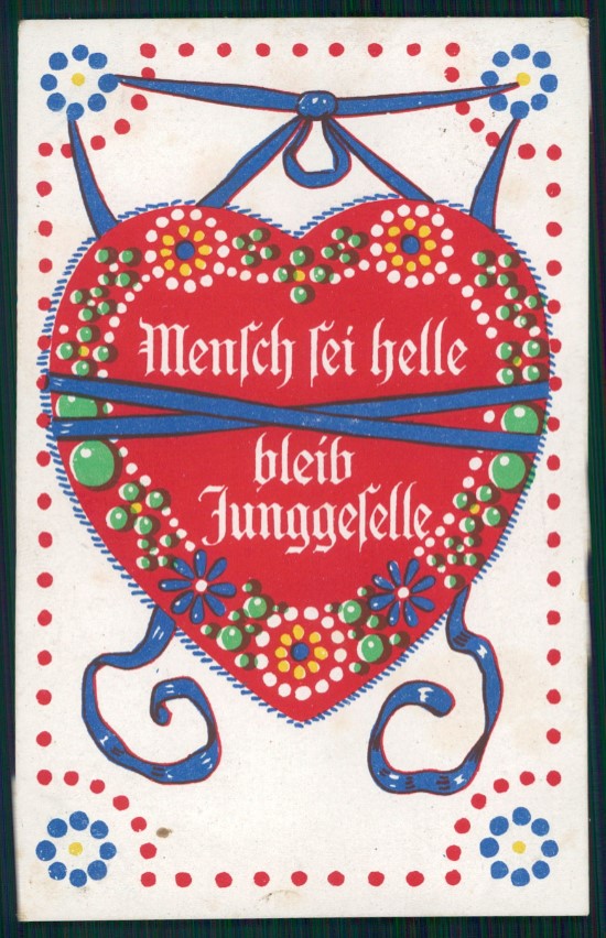 Proverbi Proverbs Spruch Herzen mit Sprüche serie 244 postcard TC3561 – fronte